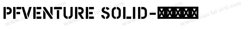 PFVenture solid字体转换